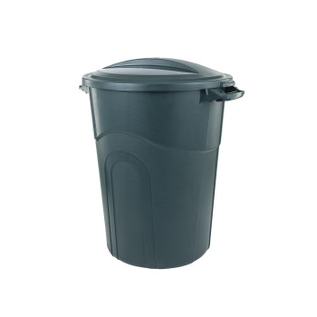 United Solution Ecosolution 32 Gallon Garbage Can Eco Green Easy To Carry Garbage Can With Sturdy Construction Passthrough H