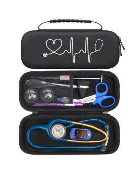 Bovke Travel Stethoscope Case For 3M Littmann Classic Iii Lightweight Ii Se Mdf Acoustica Lightweight Stethoscopes Mesh Pock