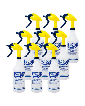 Zep Professional Sprayer Bottle 32 Oz Case Of 9 Hdpro9 Versatile Adjustable Nozzle Spray Bottles With A Fine Mist Or Pow