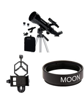 Celestron 70Mm Travel Scope Smartphone Adapter Moon Filter