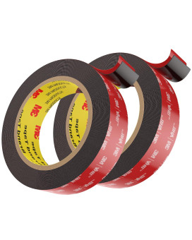 Emitever Double Sided Tape 2 Rolls Heavy Duty Foam Tape 23Ft X 06In Two Sided Mounting Tape 2 Sided Strong Adhesive Tape For