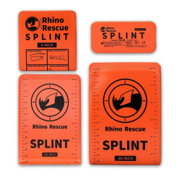 Rhino Rescue First Aid Splint 36 X 43 Orangegray Keep Bones In Position 4 Splint Bundle