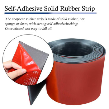 Neoprene Rubber Strips Self Adhesive Solid Rubber Sheets Rolls Strips For Diy Gaskets Crafts Pads Seals Warehouse Flooring Ru