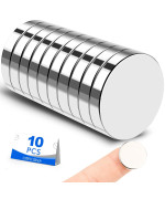 Small Magnets 10 Pack Refrigerator Magnets 20X3Mm Rare Earth Magnets Neodymium Magnets For Crafts Whiteboard Kitchen Cabinet