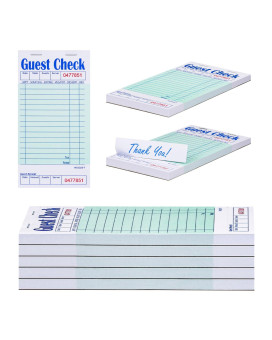 Methdic Guest Checks Server Note Pads 250 Orders Waitress Notepad For Restaurants 5 Books