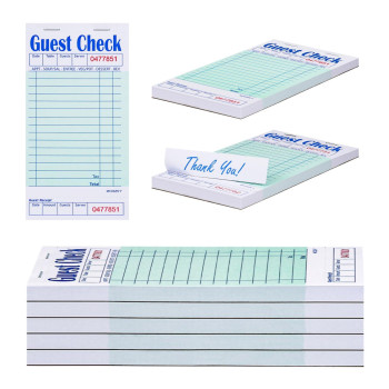 Methdic Guest Checks Server Note Pads 250 Orders Waitress Notepad For Restaurants 5 Books