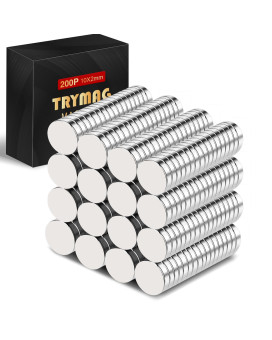 Trymag Small Magnets 200Pcs Small Round Refrigerator Magnets Tiny Rare Earth Magnets Mini Neodymium Magnets For Fridge Multiu