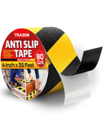 Grip Tape Heavy Duty Anti Slip Tape For Stairs Outdoorindoor Waterproof 4Inch X 35Ft Safety Non Skid Roll For Stair Steps Ram