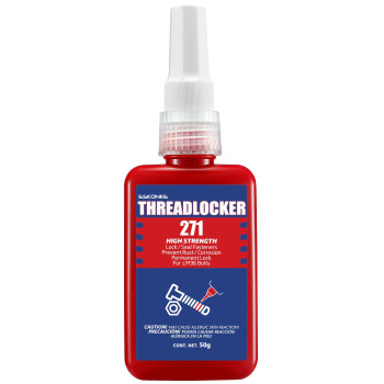 Eskonke Red Thread Locker 271 Permanent Threadlocker Metal Glue For Nuts Bolts Fasteners High Strength Screw Compound To Pre