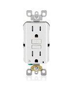 Leviton Smart Gfci 15 Amp Self Test Tamperresistant With Led Indicator Light Send Notifications Directly To Your Smartphone