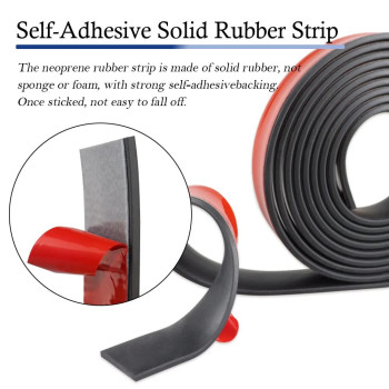 Neoprene Rubber Strips Self Adhesive Solid Rubber Sheets Rolls Strips For Diy Gaskets Crafts Pads Seals Warehouse Flooring Ru