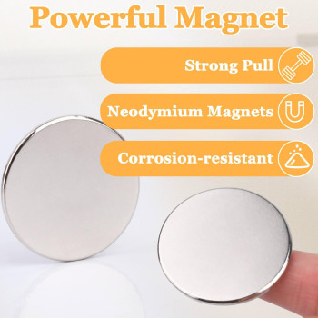 Min Ci 100 Pcs Strong Magents 30 Mm X 2 Mm Neodymium Magnet Disc With Doublesided Adhesive Round Rare Earth Magnets Heavy Dut