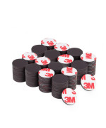 Towjug Round Magnets With Adhesive Backing 120 Pieces 3M Adhesive Magnet Dots Diameter 08 X 008 Anisotropy Flexible Stic