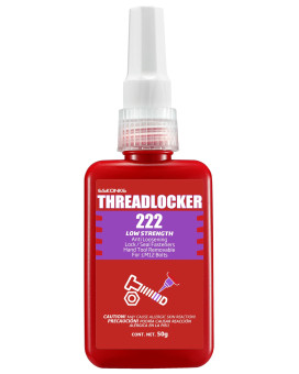 Eskonke Purple Thread Locker 222 Removable Threadlocker Metal Glue For Nuts Bolts Fasteners Screw Compound To Prevent Loosen