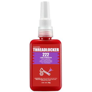 Eskonke Purple Thread Locker 222 Removable Threadlocker Metal Glue For Nuts Bolts Fasteners Screw Compound To Prevent Loosen