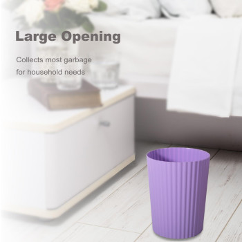 Jiatua Small Trash Can Plastic Wastebasket Round Garbage Container Bin For Bathroom Kitchen Bedroom Home Office College Dorm