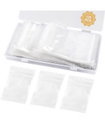 Wegoup 130 Pcs Jewelry Bags Clear Plastic 236 X 354 Small Plastic Bags 2 Mil Small Zip Bags Poly Baggies With Resealabl