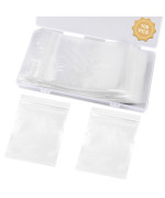 Wegoup 100 Pcs Jewelry Bags 276 X 433 Small Plastic Bags 2 Mil Clear Small Zip Bags Poly Baggies With Resealable Zip Fo