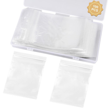 Wegoup 100 Pcs Jewelry Bags 276 X 433 Small Plastic Bags 2 Mil Clear Small Zip Bags Poly Baggies With Resealable Zip Fo