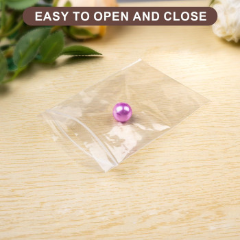 Wegoup 100 Pcs Jewelry Bags 276 X 433 Small Plastic Bags 2 Mil Clear Small Zip Bags Poly Baggies With Resealable Zip Fo