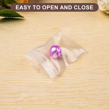 Wegoup 160 Pcs Mini Plastic Bags 157 X 236 Small Plastic Bags For Jewelry 24 Mil Clear Small Zip Bags Poly Baggies Wit