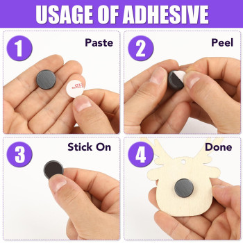 Trymag 50Pcs Small Ceramic Magnets For Crafts With Adhesive Backing Ceramic Magnets Round Disc Magnets Ferrite Industrial Craf