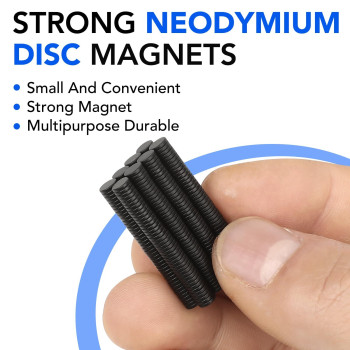 Trymag Small Magnets Black 360Pcs 3X1Mm Neodymium Magnets Tiny Strong Small Round Magnets Rare Earth Magnets Mini Round Magnet