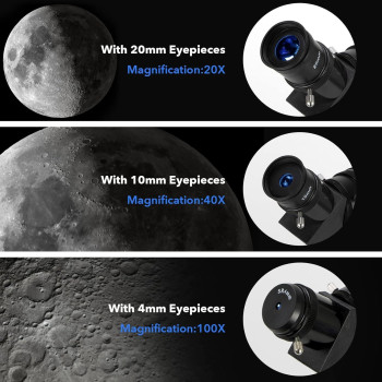 Hsl Telescope 70Mm Aperture 400Mm Az Mount Astronomical Refracting Telescope For Kids Adults Portable Travel Telescope With T