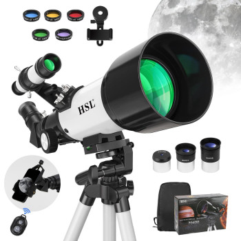 Hsl70400 Telescope For Kids 812 Telescope For Adults High Powered 70Mm Aperture 400Mm Focal Length Refractor Astronomy Telescop