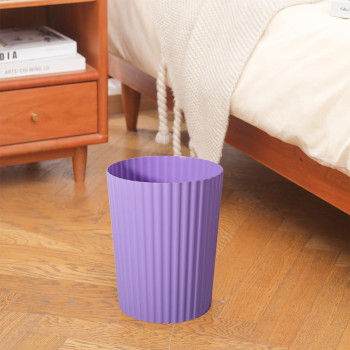 Jiatua Small Trash Can Plastic Wastebasket Round Garbage Container Bin For Bathroom Kitchen Bedroom Home Office College Dorm