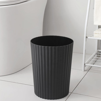 Jiatua Small Trash Can Plastic Wastebasket Round Garbage Container Bin For Bathroom Kitchen Bedroom Home Office College Dorm