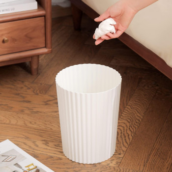 Jiatua Small Trash Can Plastic Wastebasket Round Garbage Container Bin For Bathroom Kitchen Bedroom Home Office College Dorm