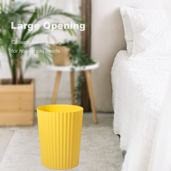 Jiatua Small Trash Can Plastic Wastebasket Round Garbage Container Bin For Bathroom Kitchen Bedroom Home Office College Dorm