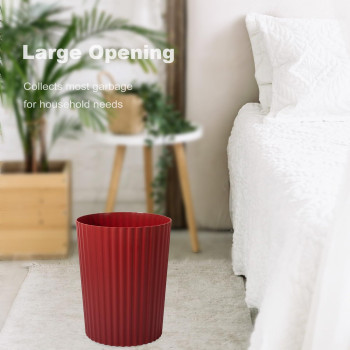 Jiatua Small Trash Can Plastic Wastebasket Round Garbage Container Bin For Bathroom Kitchen Bedroom Home Office College Dorm