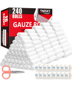 240 Pack Gauze Rolls Bandages 4 In X 41 Yards Individually Wrapped Breathable Rolled Gauze Premium First Aid Supplies Medi