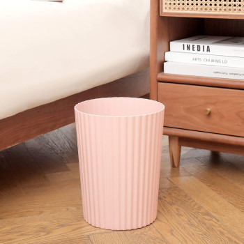 Jiatua Small Trash Can Plastic Wastebasket Round Garbage Container Bin For Bathroom Kitchen Bedroom Home Office College Dorm