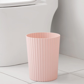 Jiatua Small Trash Can Plastic Wastebasket Round Garbage Container Bin For Bathroom Kitchen Bedroom Home Office College Dorm