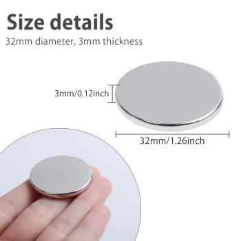 Magxcene 100 Pcs Strong Neodymium Disc Magnets With Doublesided Adhesive 126 Inch X 18 Inch Round Rare Earth Magnets For Off