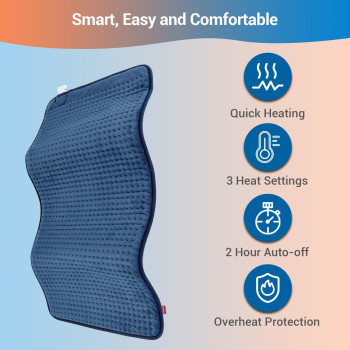 Comfytemp Heating Pad For Back Pain Relief Electric Heating Pad For Period Cramps Moistdry Heat Birthday Gifts For Women Me