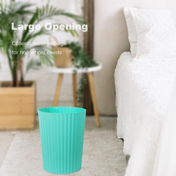 Jiatua Small Trash Can Plastic Wastebasket Round Garbage Container Bin For Bathroom Kitchen Bedroom Home Office College Dorm