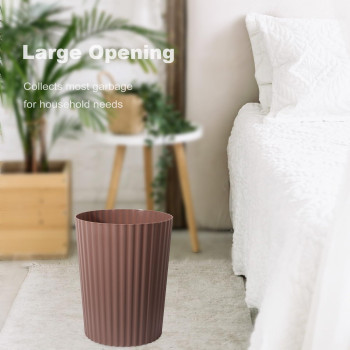 Jiatua Small Trash Can Plastic Wastebasket Round Garbage Container Bin For Bathroom Kitchen Bedroom Home Office College Dorm