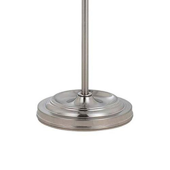 Benjara Adjustable Height Metal Pharmacy Lamp with Pull chain Switch, Silver