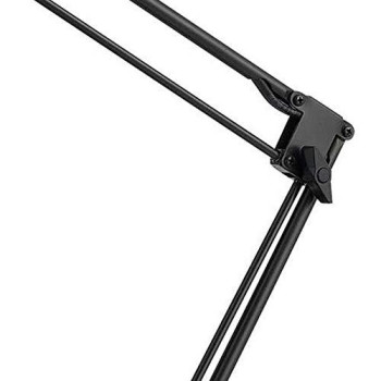 Benjara 60W Metal Task Lamp with Adjustable Arms and Swivel Head, Set of 2, Black