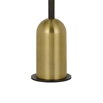 Benjara BM233478 30 Metal Desk Lamp with Drum Style Shade, Brown and gold