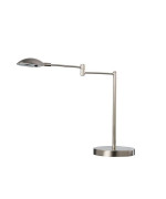 Benjara Desk Lamp with Adjustable Swing Metal Arm, Silver