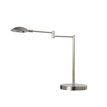 Benjara Desk Lamp with Adjustable Swing Metal Arm, Silver