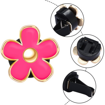 Frienda 6 Pcs Daisy Flower Air Vent Clip Christmas Daisy Flower Car Air Vent Clips Air Freshener Outlet Clip Car Air Conditionin