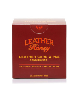 Leather Honey Leather Conditioner Wipes Restore Leather Onthego Protect Condition Leather Couches Car Seats Purses Shoe