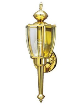 Westinghouse 66924 1 Light Wall Lantern Polished Brass