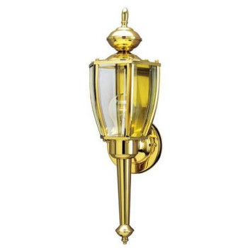 Westinghouse 66924 1 Light Wall Lantern Polished Brass